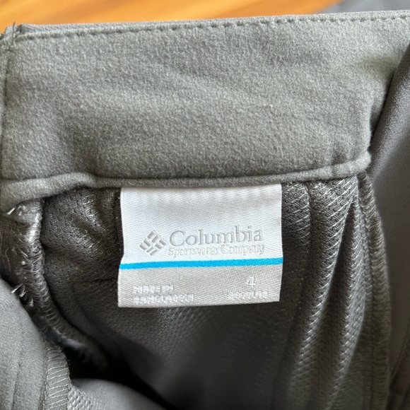 Columbia grey insulated weather resistant pants with adjustable ankle. Size 4. - Picture 7 of 7